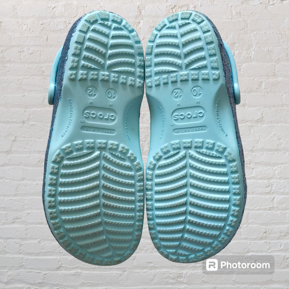 Crocs Limited Disney Parks Arendelle Aqua Glitter Mickey Mouse, Size W12/M10 - Picture 5 of 6